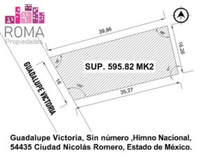 Terreno en Renta Himno Nacional, Nicolas Romero, Estado de México